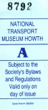 Entrance ticket for National Transport Museum of Ireland (NTMI) (2006)