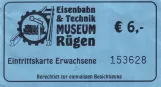 Entrance ticket for Oldtimer Museum Rügen, the front (2006)