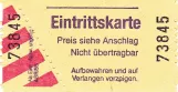 Entrance ticket for Straßenbahnmuseum Chemnitz (2015)