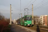 Erfurt tram line 3 with articulated tram 518 near Erfurter Süden (2008)
