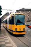 Essen tram line 104 with articulated tram 1404 on Kaiserplatz (1996)