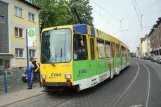 Essen tram line 105 with articulated tram 1112 at Essen Süd. Steig 1 (2010)
