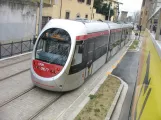 Florence tram line T1 with low-floor articulated tram 1006 on Piazzale della Porta al Prato (2010)