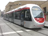Florence tram line T1 with low-floor articulated tram 1012 at Alamanni - Stazione (2010)