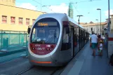 Florence tram line T1 with low-floor articulated tram 1014 at Alamanni - Stazione (2016)