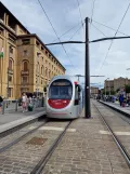Florence tram line T1 with low-floor articulated tram 2027 at Alamanni - Stazione (2023)