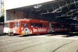 Frankfurt am Main articulated tram 815 inside the depot Depot Sachsenhausen (1999)