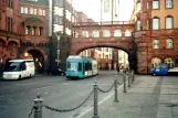 Frankfurt am Main tram line 11 on Poulsplatz (2001)