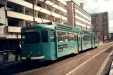 Frankfurt am Main tram line 12 with articulated tram 907 at Konstabler Wache (2000)