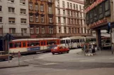 Frankfurt am Main tram line 21 on Baseler Straße (1990)