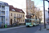 Frankfurt (Oder) tram line 1 with articulated tram 226 on Lindenstraße (2022)