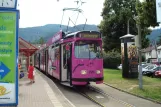Freiburg im Breisgau tram line 1 with articulated tram 226 at Littenweiler Lassbergstraße (2008)