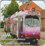 Fridge magnet: Schönberger Strand museum line with articulated tram 7553 (2016)