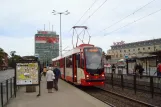 Gdańsk tram line 11 with articulated tram 1144 at Dworzec Glówny Gdańsk (2011)