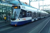 Geneva tram line 15 with low-floor articulated tram 1810 at Gade Cornavin (2016)