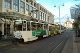 Gera tram line 3 with articulated tram 351 at Heinrichstraße (2014)