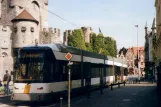 Ghent low-floor articulated tram 6315 on Burgstraat (2007)