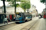 Ghent tram line 4 with railcar 42 at Zuid (2002)