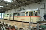 Gotha museum tram 215 inside Betriebshof (2014)
