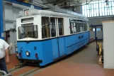 Gotha museum tram 39 inside the depot Betriebshof (2014)