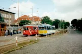 Gotha tram line 1 at Hauptbahnhof (1998)