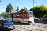 Gotha tram line 1 with articulated tram 311 close by Orangerie (2012)