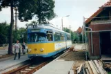 Gotha tram line 2 with articulated tram 320 at Ostbahnhof (1998)