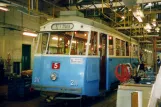Gothenburg railcar 211 inside the depot Gårdahallen (2005)