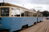 Gothenburg tram line 1 with sidecar 463 on Södra Allégatan (1962)
