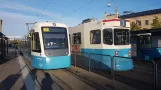 Gothenburg tram line 2 with low-floor articulated tram 421 "Gerd Hegnell" at Centralstation (2020)