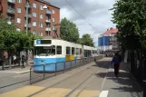 Gothenburg tram line 3 with articulated tram 310 "Poseidon" at Svingeln (2012)