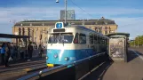 Gothenburg tram line 3 with railcar 805 "Sven-Erik Johansson" at Centralstation Drottningtorget (2020)