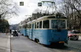 Gothenburg tram line 4 with railcar 520 on Vasaplatsen (1962)
