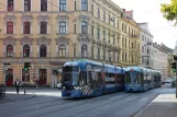 Graz extra line 3 with low-floor articulated tram 659 on Sparbersbachgasse (2008)