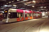 Graz low-floor articulated tram 204 inside the depot Steyrergasse (2012)