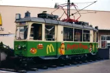 Graz railcar 222 at McDonald's Vöcklabruck (2002)