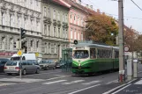 Graz tram line 4 with articulated tram 291 at Steyrergasse (2008)