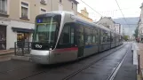 Grenoble tram line A with low-floor articulated tram 6043 at Berriat-Le Magasin (2018)