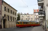 Grudziądz tram line T2 with articulated tram 76 on Klasztorna (2009)