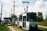 Grudziądz tram line T2 with railcar 59 at Chełmińska / Południowa (2004)