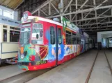 Halberstadt museum tram 166 at Friedhof (2017)