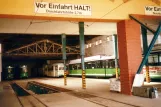 Halberstadt museum tram 36 at Friedhof (2001)