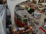 Hamburg railcar 3642 inside Straßenbahnmuseum v6e 3642 (2022)