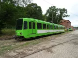 Hannover articulated tram 6166 at Lager- und Abstelhalle (2020)