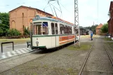 Hannover Hohenfelser Wald with articulated tram 2 at Straßenbahn-Haltestelle (2008)