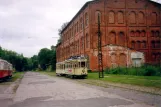 Hannover Hohenfelser Wald with railcar 218 in front of Straßenbahn-Museum (2006)