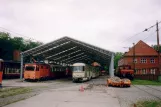 Hannover railcar 1008 in front of Straßenbahn-Museum (2006)