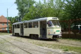Hannover railcar 1008 in front of Straßenbahn-Museum (2014)