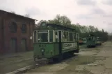 Hannover railcar 21 in front of Straßenbahn-Museum (1986)