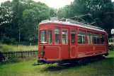 Hannover railcar 223 in front of Straßenbahn-Museum (2002)